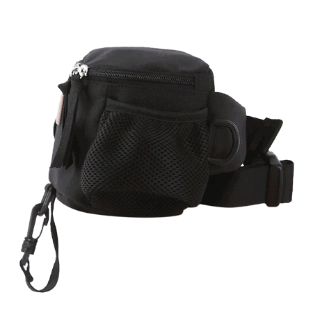 Hands-Free Hip Bag in Black Human AMY LOVES PET   