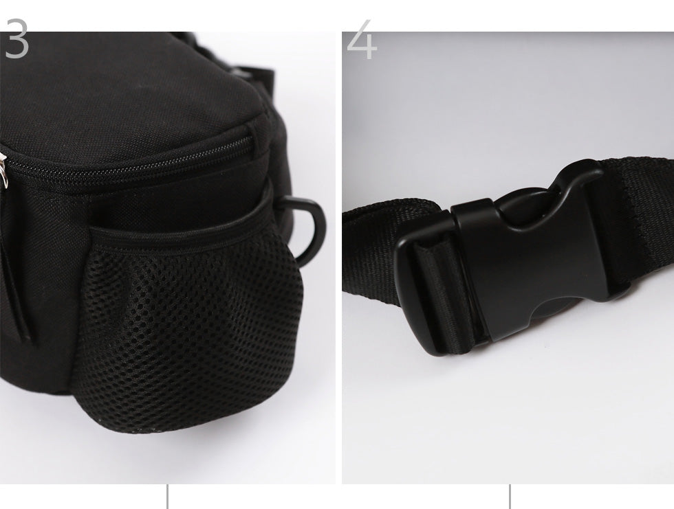 Hands-Free Hip Bag in Black Human AMY LOVES PET   