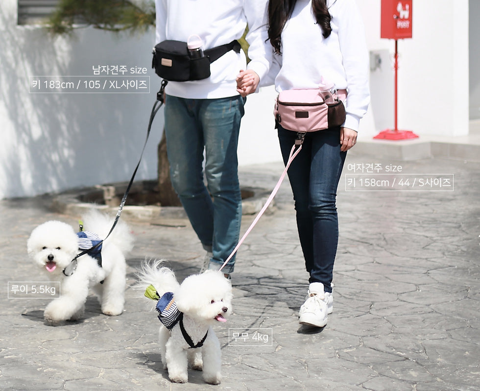 Hands-Free Hip Bag in Black Human AMY LOVES PET   