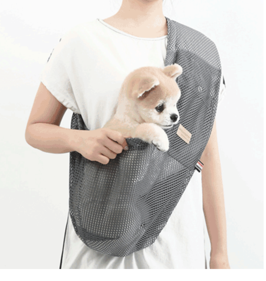 ALP | Hug Me Sling Bag in Mesh Grey Carry AMY LOVES PET   