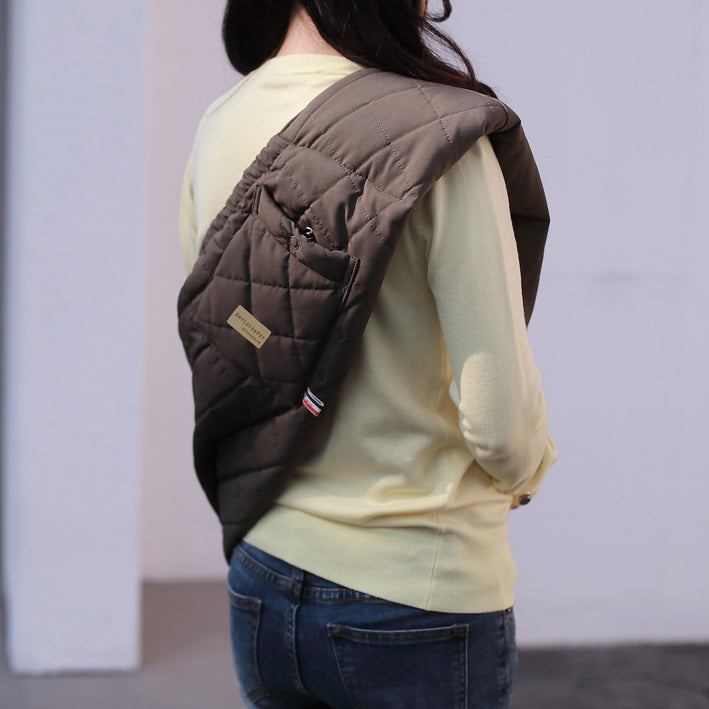 Hug-Me Sling in Quilted Khaki (FINAL SALE) Carry AMY LOVES PET   