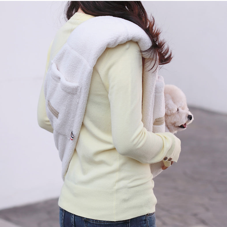 ALP | Hug-Me Sling in Cream Wooly Fleece Carry AMY LOVES PET   