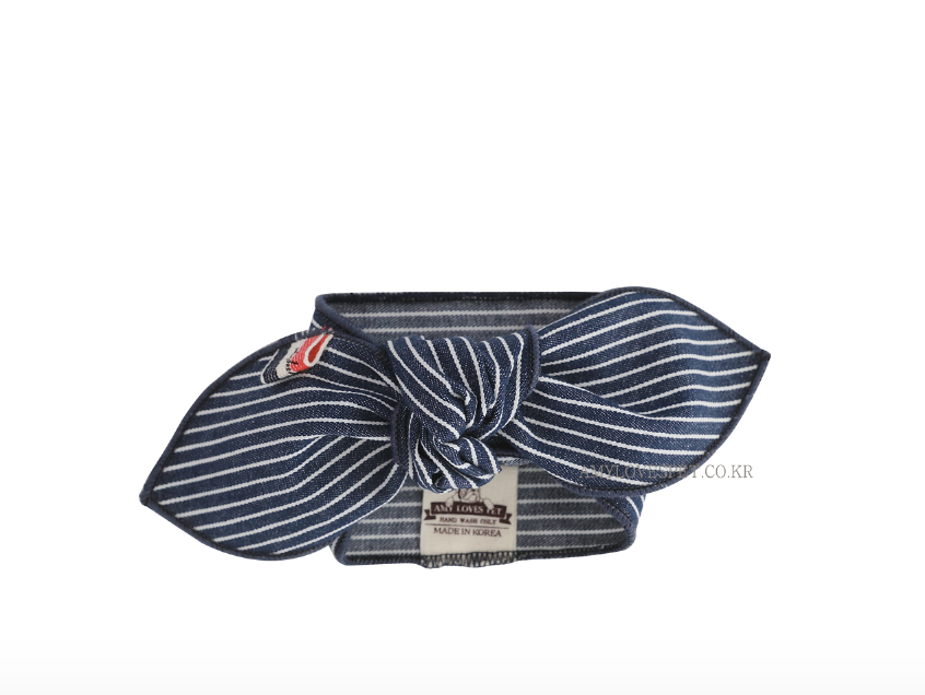 ALP | Navy Stripes Scarf Accessories AMY LOVES PET   