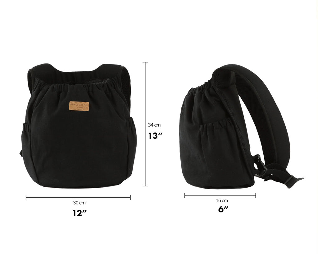 ALP | Hug Front Bag in Black Carry AMY LOVES PET   