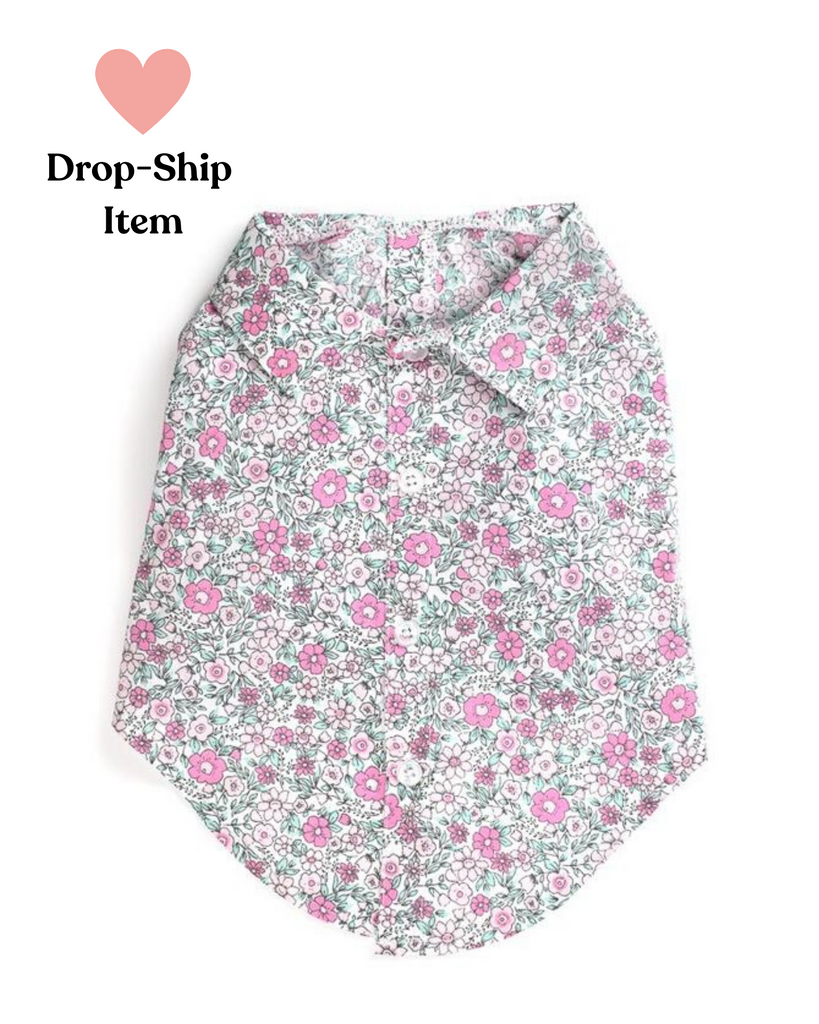Floral Shirt (Drop-Ship) Drop Ship THE WORTHY DOG   