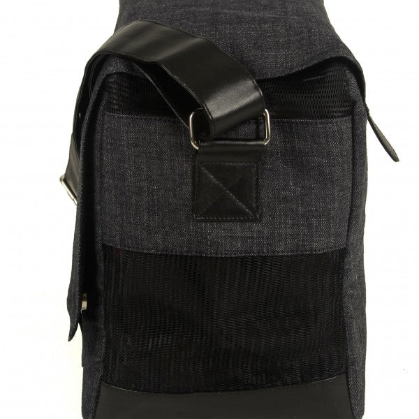 BARK N' BAG | Organic Denim Outback Messenger Carry BARK N' BAG   