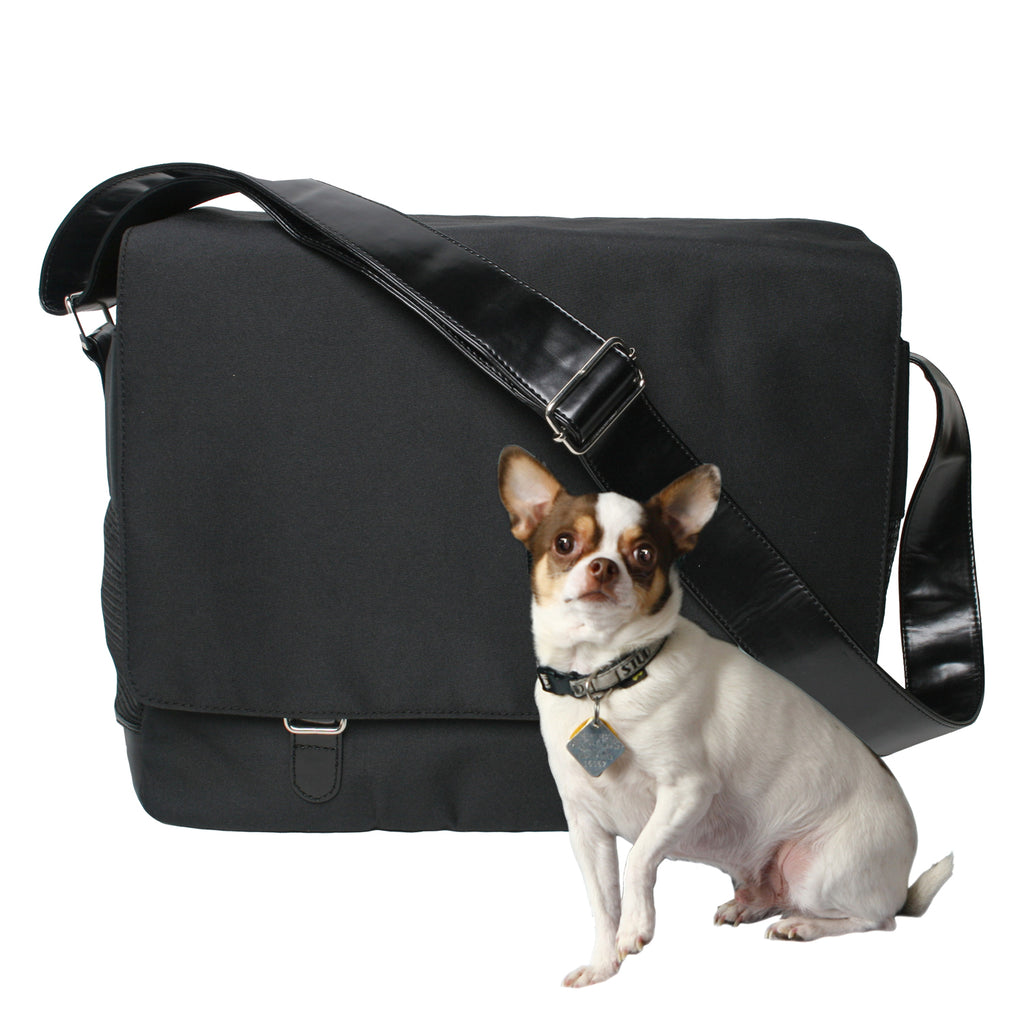 BARK N' BAG | Organic Denim Outback Messenger Carry BARK N' BAG   
