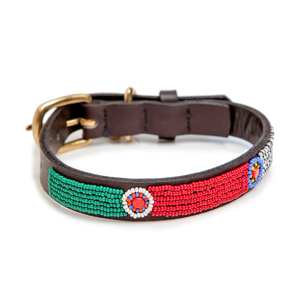 BEADWORKS KENYA | Lines & Circles Beaded Collar Collar BEADWORKS KENYA   