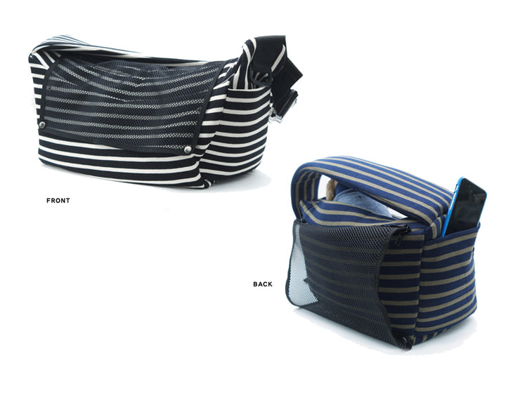 BETTERS | Sling Bag in Black & White Stripe Carry BETTERS   