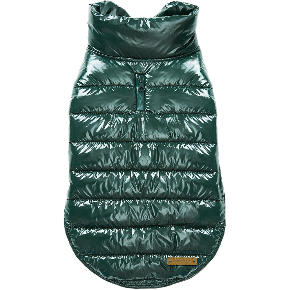 All Weather Quilted Puffer Jacket in Hunter Green (FINAL SALE) Wear DOGS & CATS & CO.   