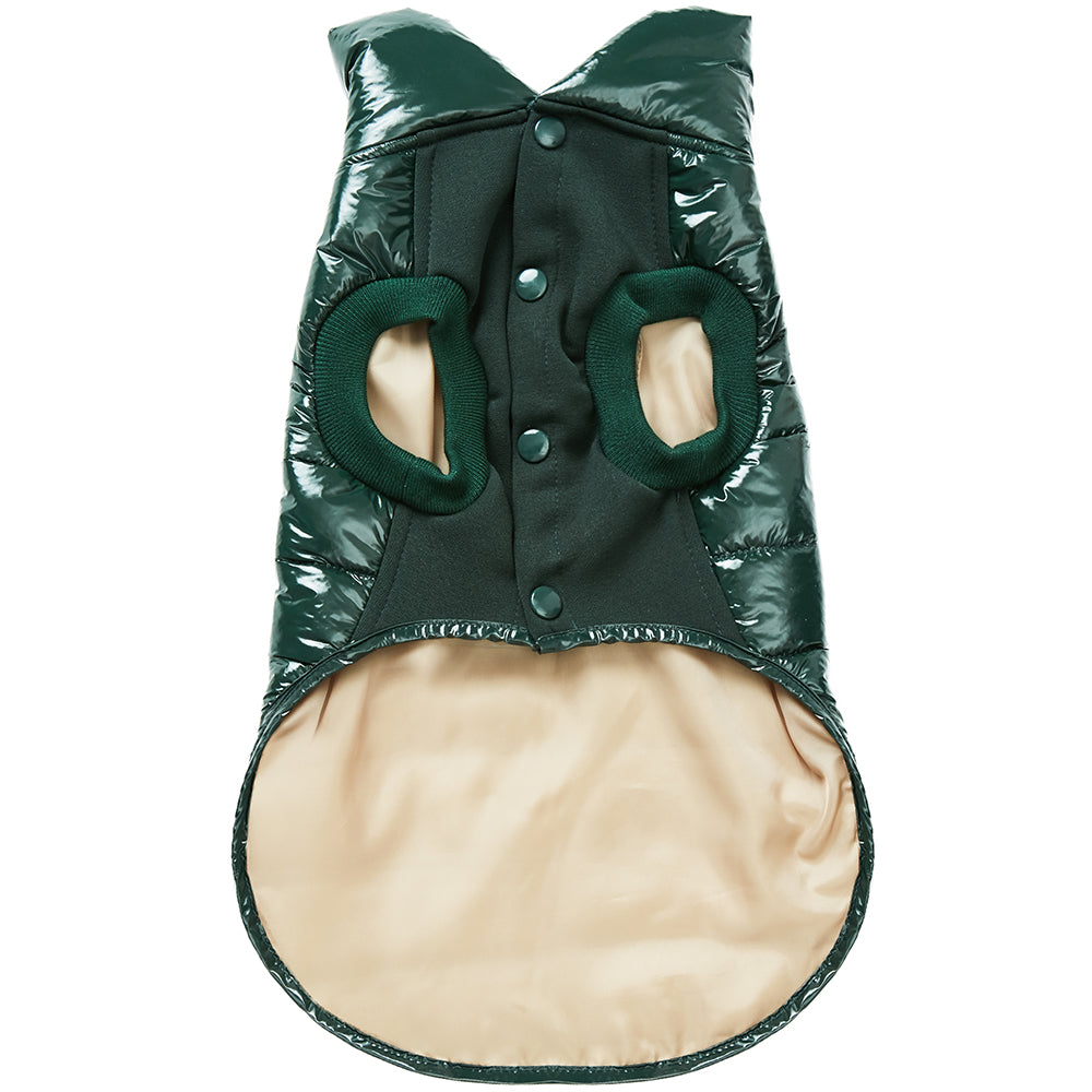 All Weather Quilted Puffer Jacket in Hunter Green (FINAL SALE) Wear DOGS & CATS & CO.   