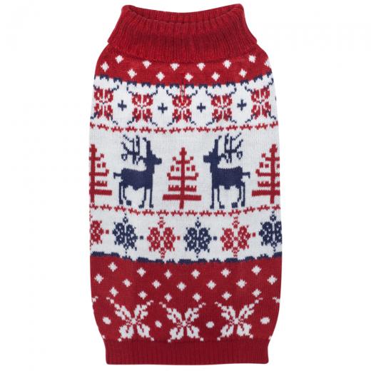 BLUEBERRY PET | Vintage Reindeer Sweater Apparel DOGS & CATS & CO.   