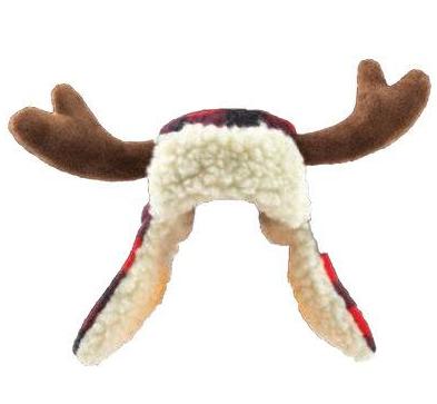 Buffalo Check and Antler Winter Dog Hat Wear Lulubelles   