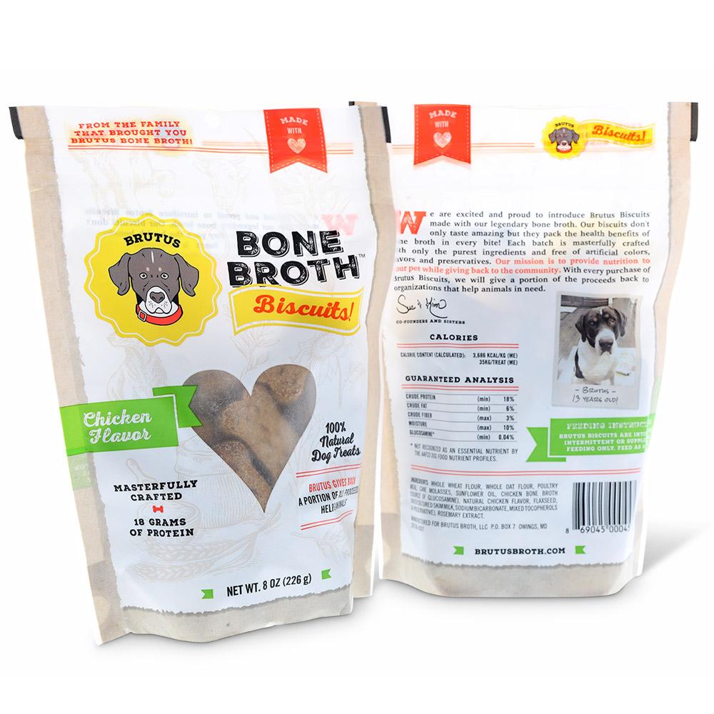 BRUTUS BONE BROTH | Bone Broth Biscuits in Chicken Flavor Eat BRUTUS BONE BROTH   
