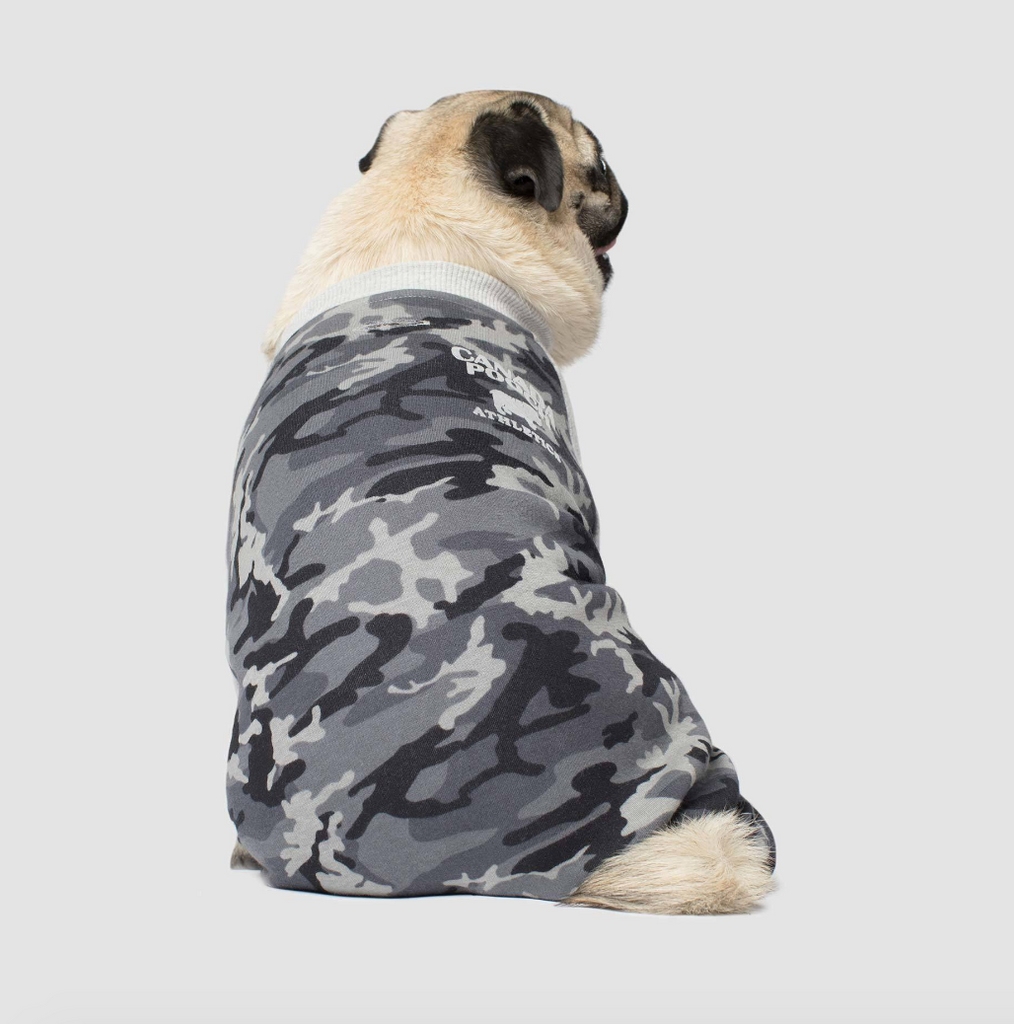 CANADA POOCH | Frosty Fleece Sweatsuit in Grey Camo Apparel CANADA POOCH   