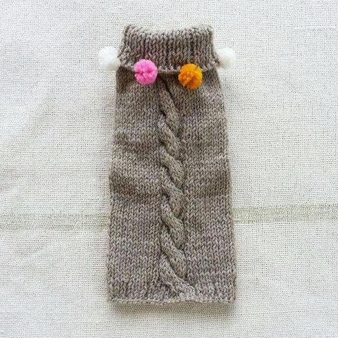 CASA LUNA | Cable Knit Pom-Pom Sweater in Oatmeal Apparel CASA LUNA   