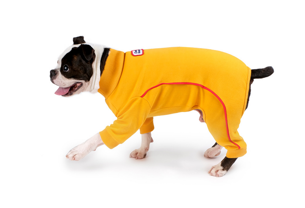 Bruce Warmer Dog Onesie in Yellow << FINAL SALE >> Wear CHARLIE'S BACKYARD   