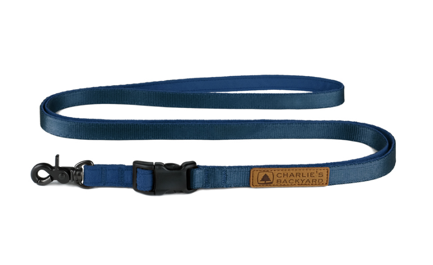 Adjustable Easy Dog Leash in Navy (FINAL SALE) Walk CHARLIE'S BACKYARD   