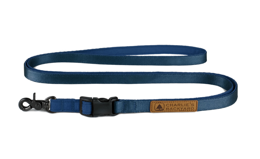 Adjustable Easy Dog Leash in Navy Walk CHARLIE'S BACKYARD   