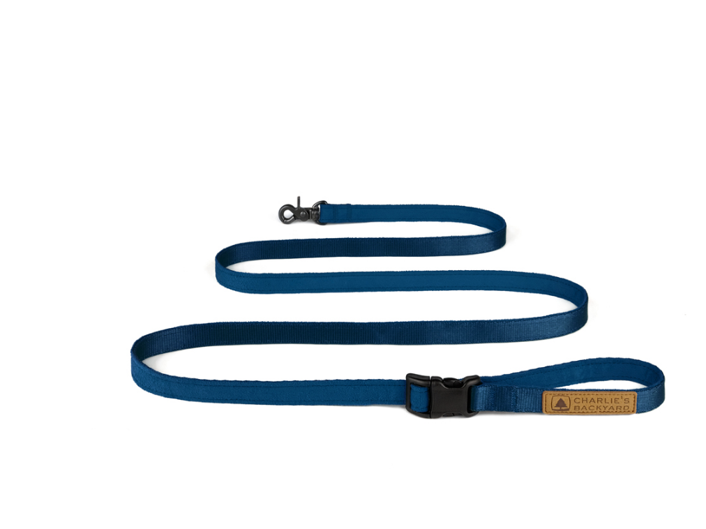Adjustable Easy Dog Leash in Navy (FINAL SALE) Walk CHARLIE'S BACKYARD   