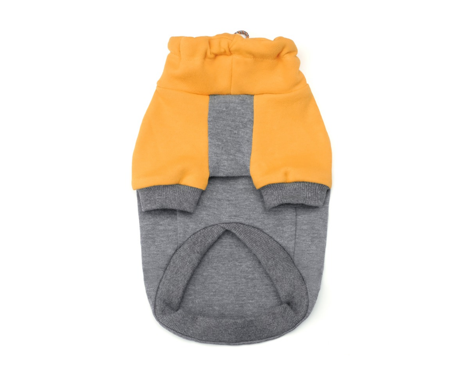 CHARLIE'S BACKYARD | Rover Pullover in Grey & Yellow Apparel CHARLIE'S BACKYARD   