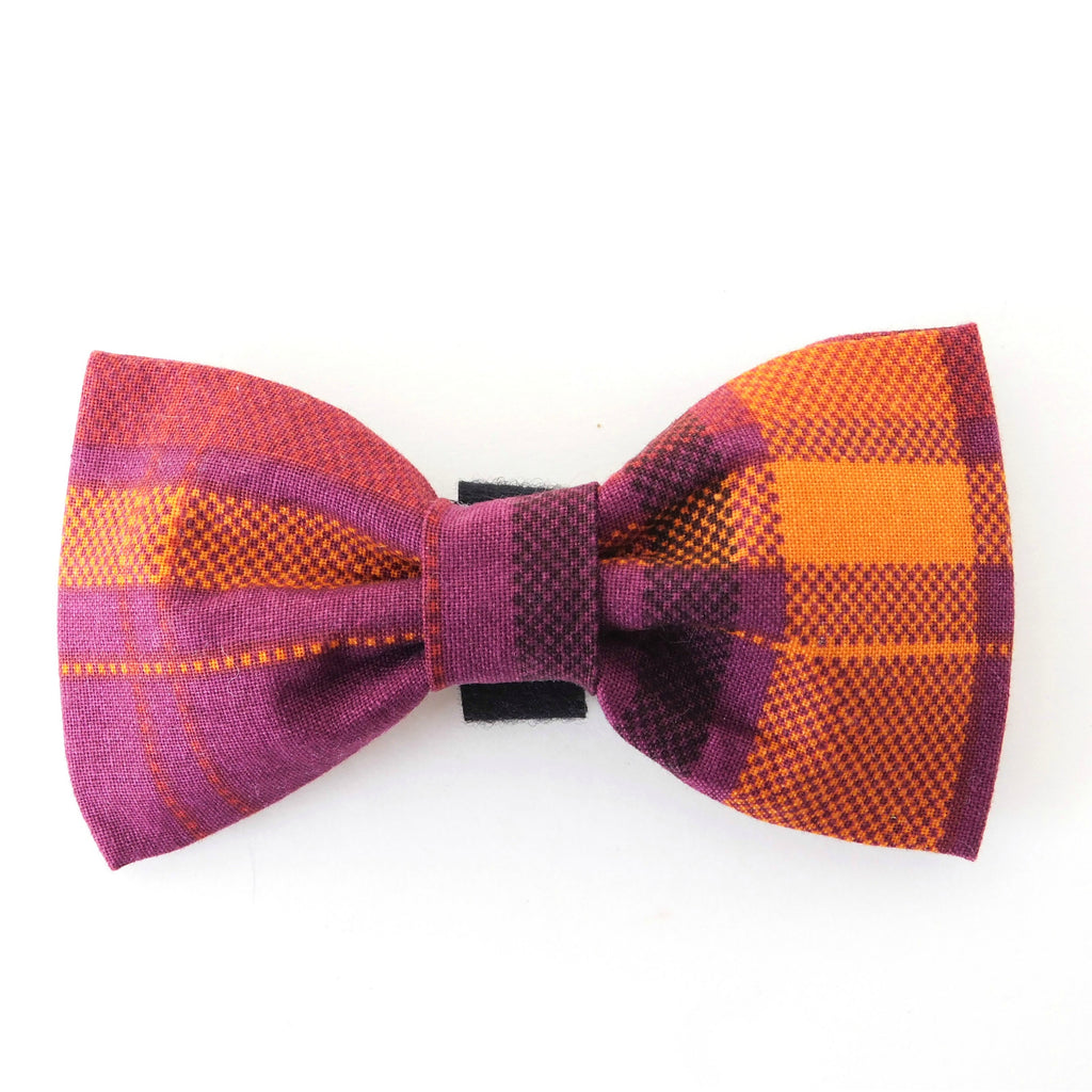 CHARLOTTE'S PET | Purple Plaid Bow Tie Accessories CHARLOTTE'S PET   