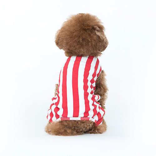 COTE A COTE | Retro Stripe All-in-One in Red & White Apparel COTE A COTE   