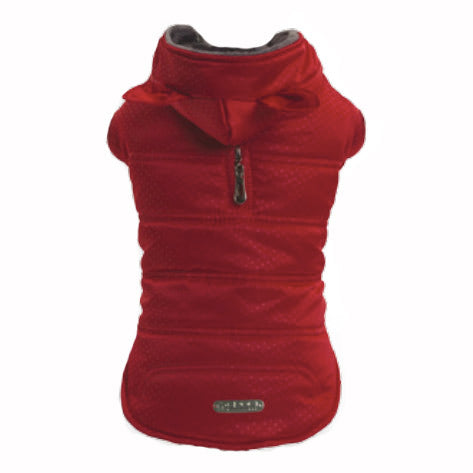 CROCI | Padded Jacket in Red Satin coats CROCI   