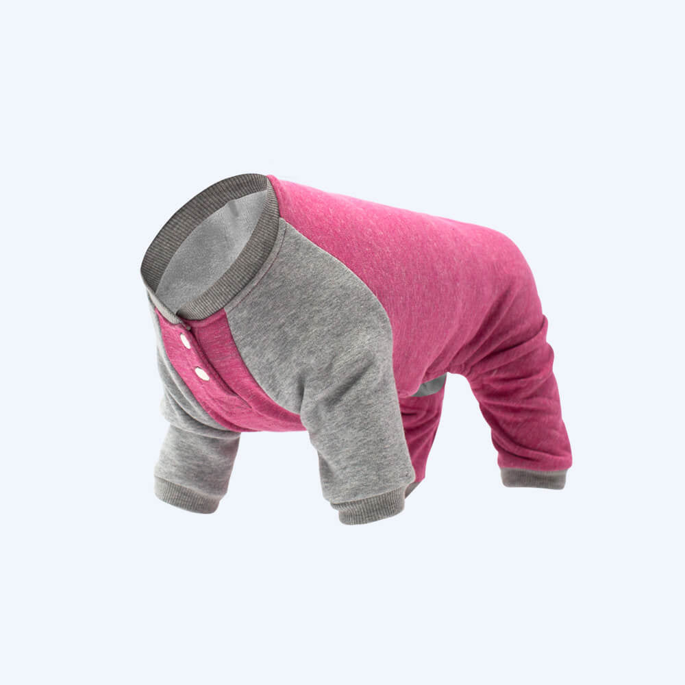 CANADA POOCH | Frosty Fleece Sweatsuit in Rasberry Apparel CANADA POOCH   