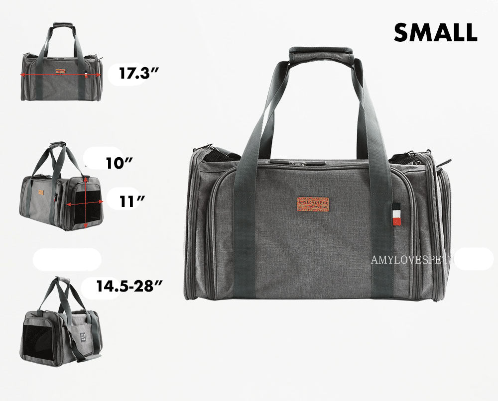 ALP | Expandable Travel Carrier in Grey Carry AMY LOVES PET   