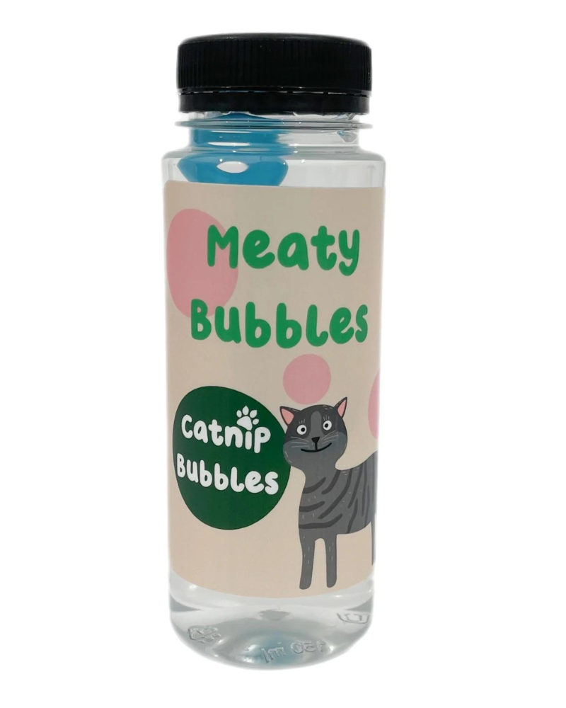 Catnip Flavored Cat Bubbles (Vegan Friendly, Gluten Free & Halal Safe) Eat MEATY BUBBLES   