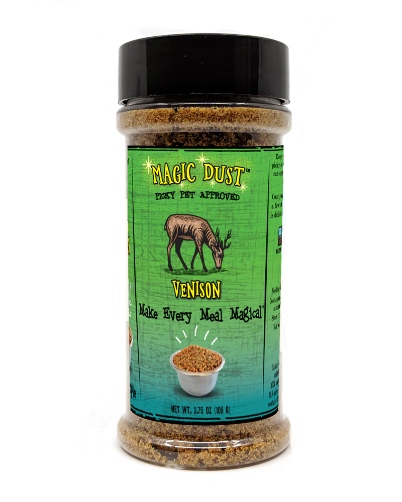 Magic Dust Venison Food Topper for Dogs & Cats Eat WILD MEADOW   