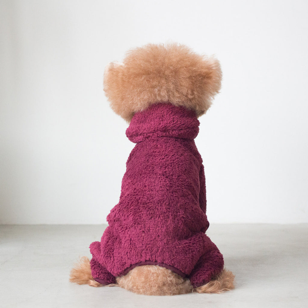DENTISTS APPOINTMENT | Boa Fleece All-in-One in Burgundy Apparel DENTISTS APPOINTMENT   