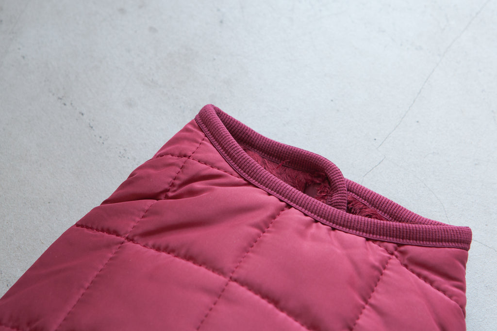 DENTISTS APPOINTMENT | Warm Quilted Vest in Burgundy (w/ Harness Hole) Apparel DENTISTS APPOINTMENT   