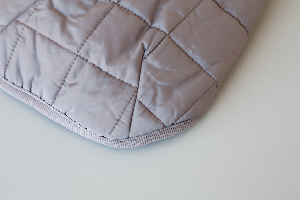 DENTISTS APPOINTMENT | Warm Quilted Vest in Mocha (w/ Harness Hole) Apparel DENTISTS APPOINTMENT   