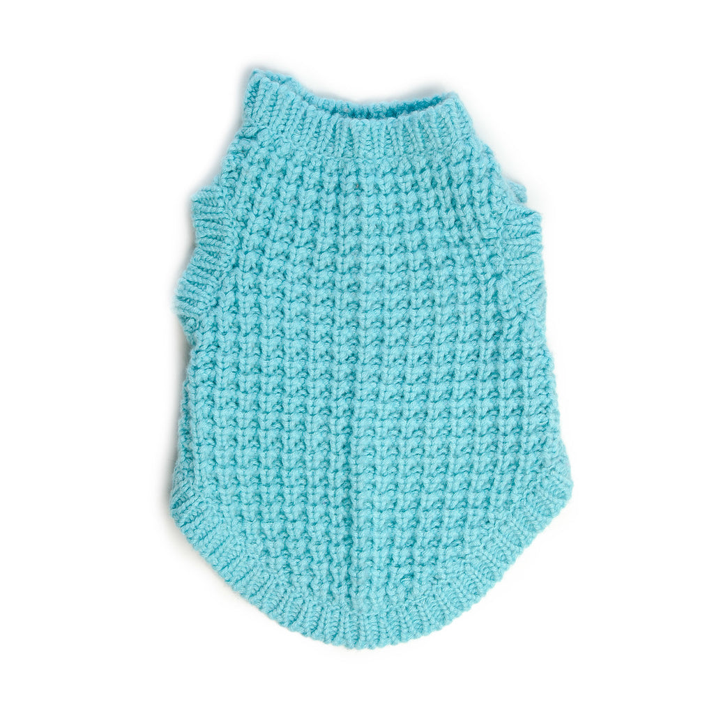 DNY | Chunky Knit Sleeveless Sweater in Sky Blue Apparel DNY   