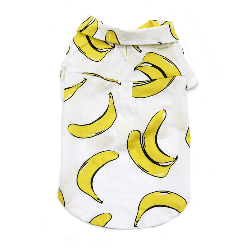 Banana Button Down Dog Shirt Wear DOGO   