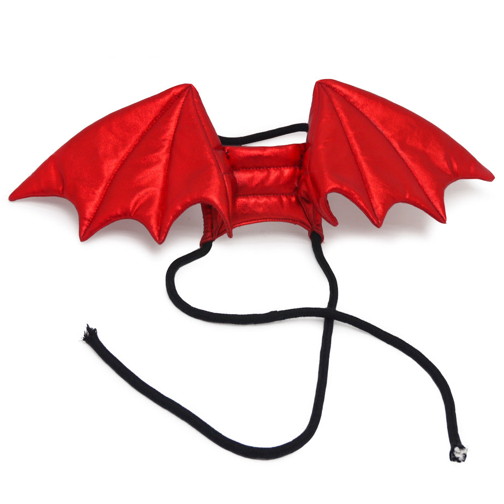 Adjustable Tie-On Dragon Howl-O-Ween Dog Wings in Red Wear DOGO   