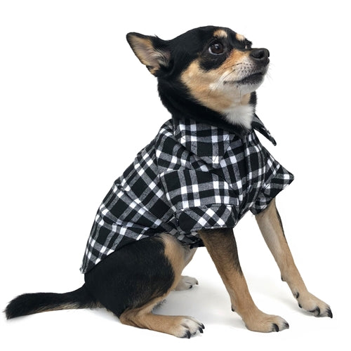 DOGO | Flannel Button Down Shirt in Black Apparel DOGO   