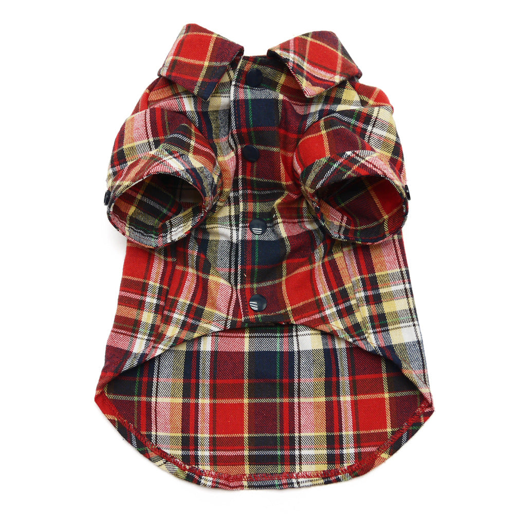 DOGO | Flannel Button Down Shirt in Red Apparel DOGO   