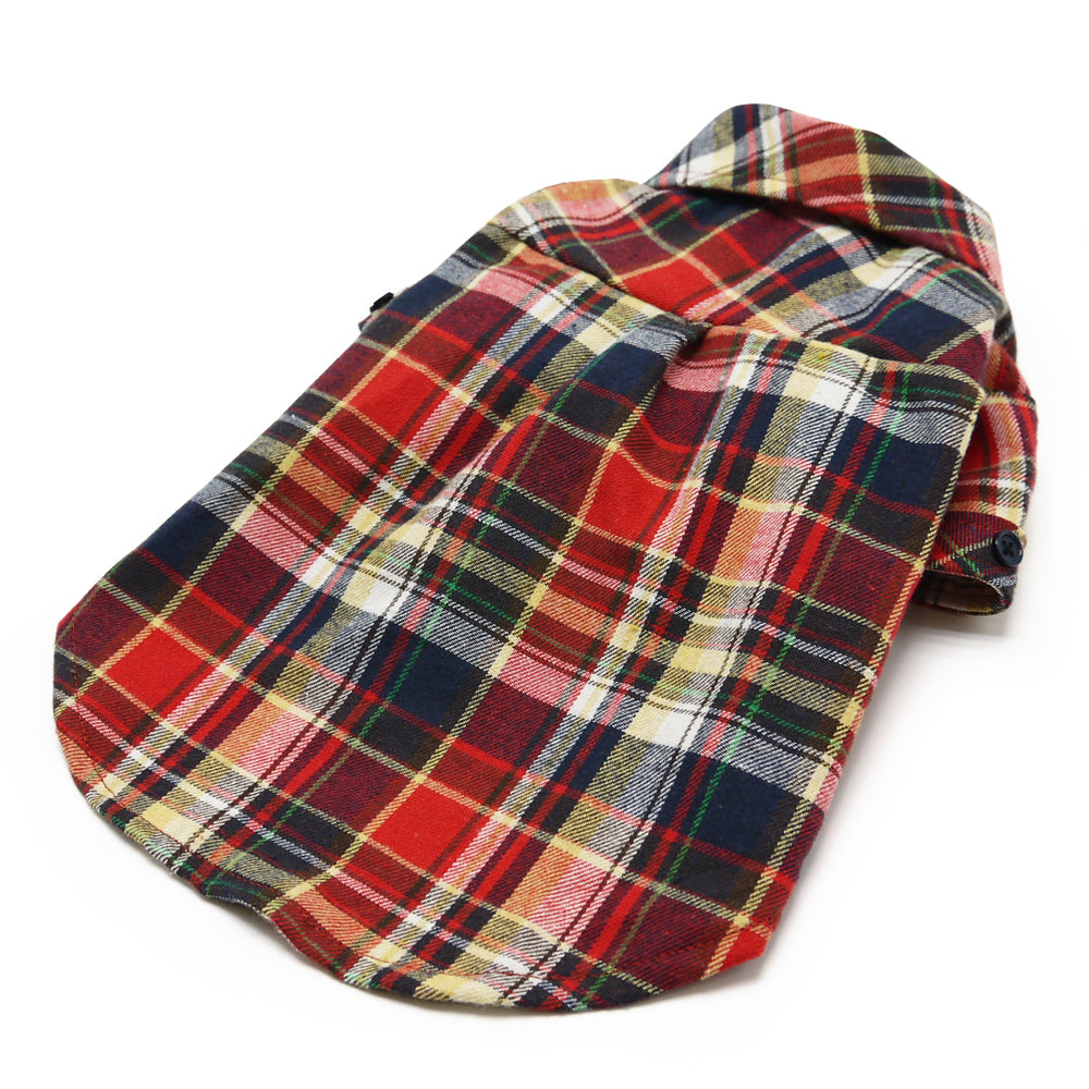 DOGO | Flannel Button Down Shirt in Red Apparel DOGO   