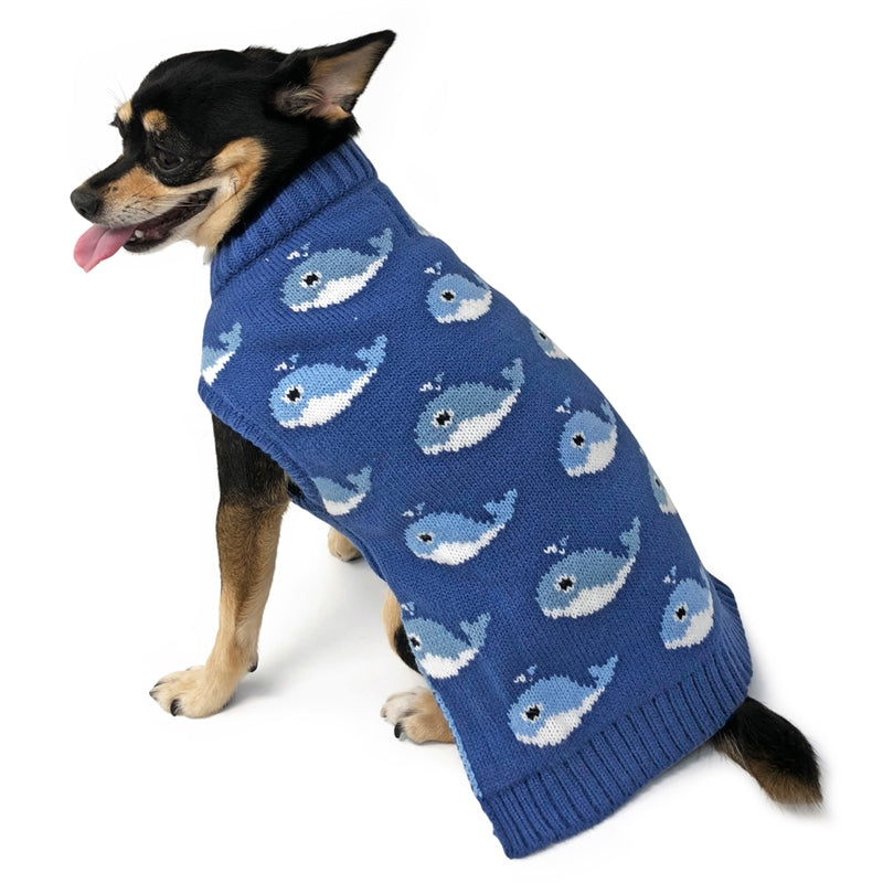Fuzzy Whale Dog Sweater (FINAL SALE) Wear DOGO   