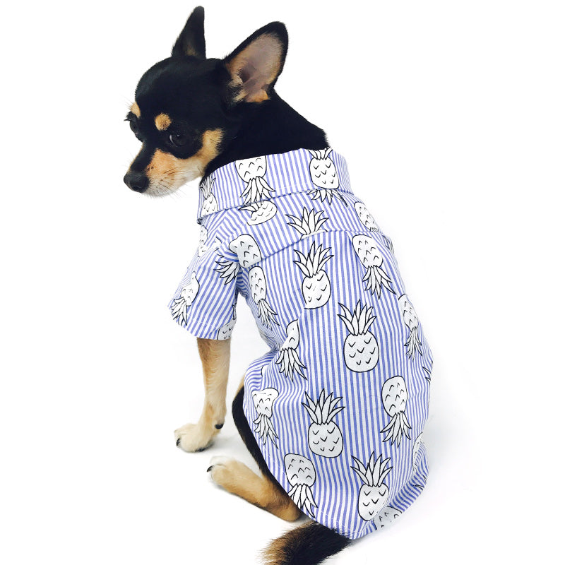 DOGO | Pineapple Shirt in Blue Apparel DOGO   