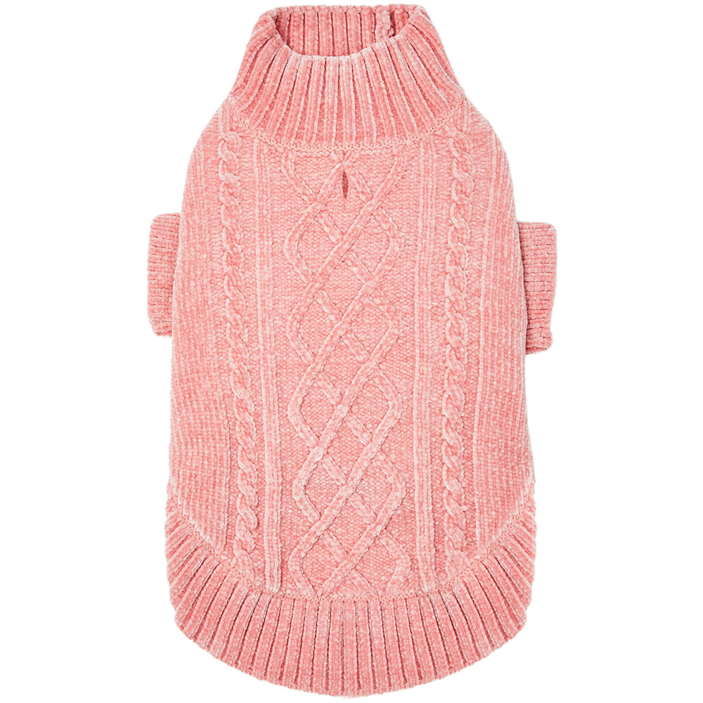 Cozy Chenille Sweater in Dusty Rose (FINAL SALE) Apparel DOGS & CATS & CO.   