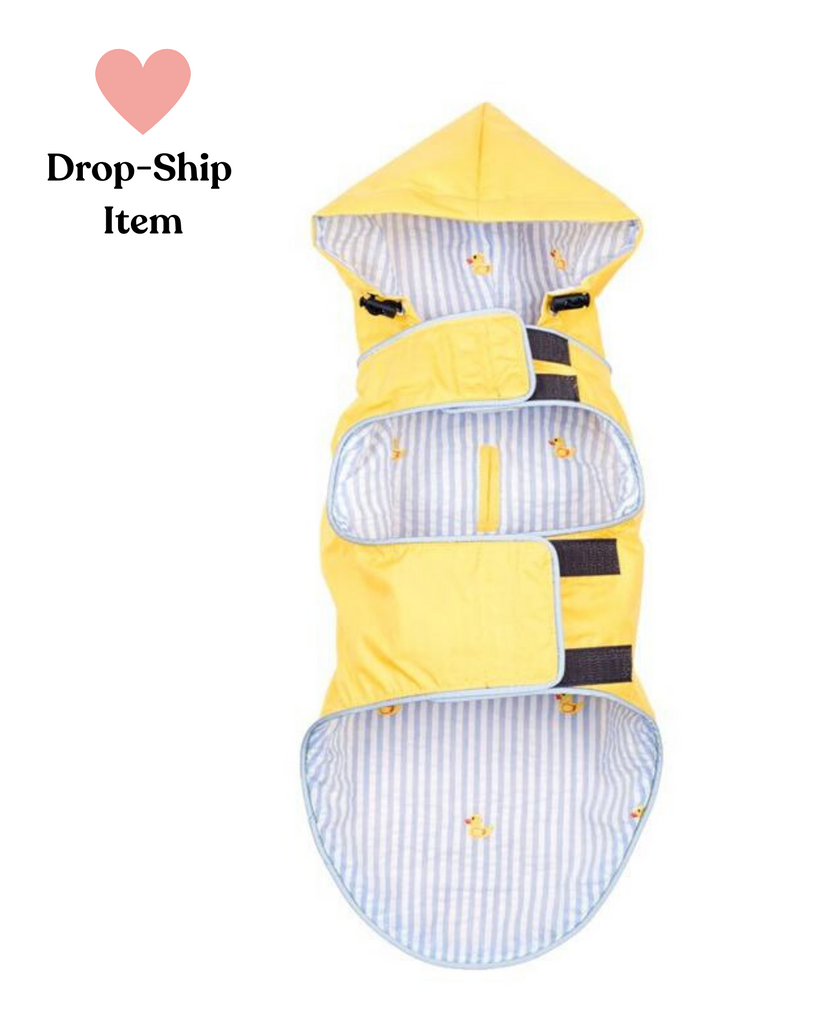 Seattle Slicker Jacket in Yellow (Drop-Ship) Drop Ship THE WORTHY DOG   