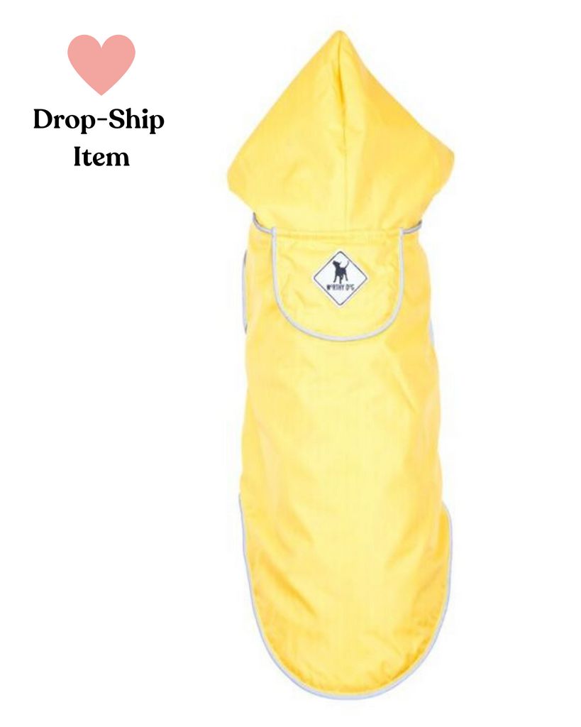 Seattle Slicker Jacket in Yellow (Drop-Ship) Drop Ship THE WORTHY DOG   