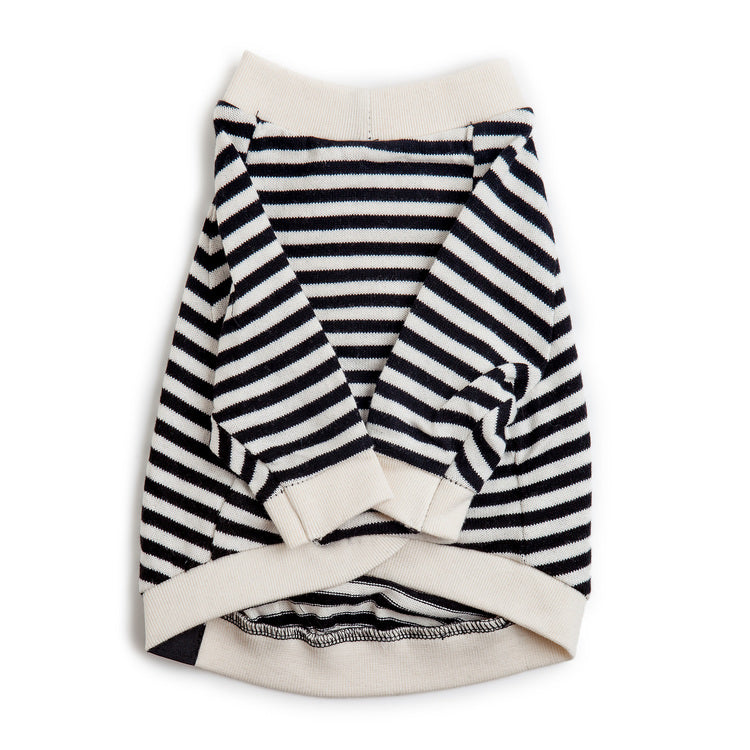 DOG & CO. | Cheeky Stripe Pullover in Black & White Apparel DOG & CO. COLLECTION   