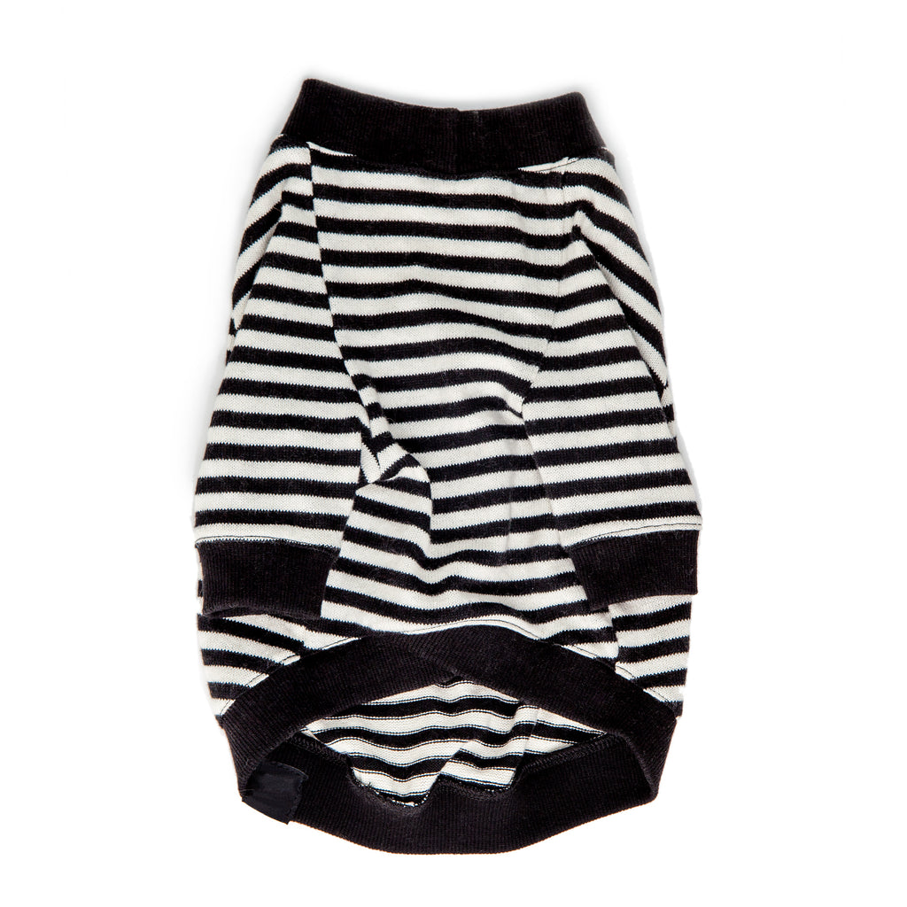 Cheeky Stripe Pullover in Black & White with Black Trim Wear DOG & CO. COLLECTION   