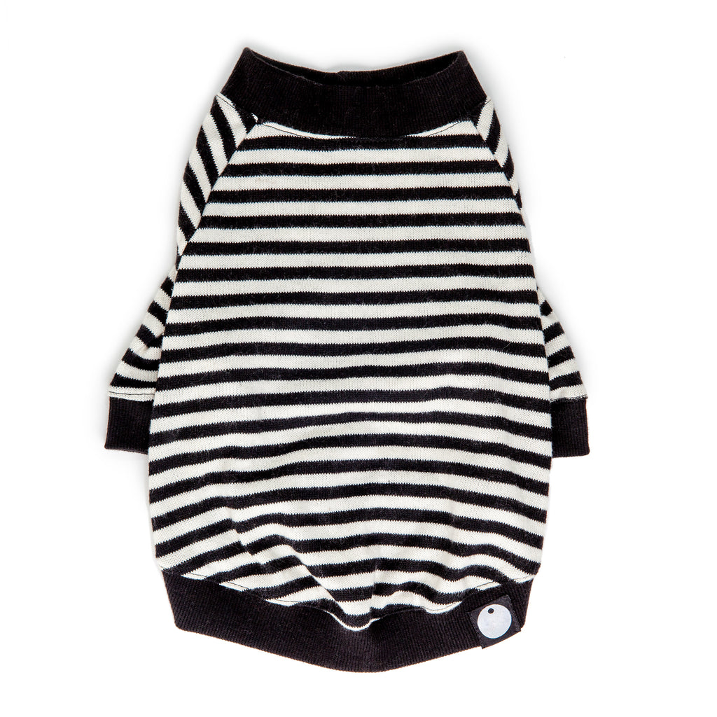 Cheeky Stripe Pullover in Black & White with Black Trim Wear DOG & CO. COLLECTION   