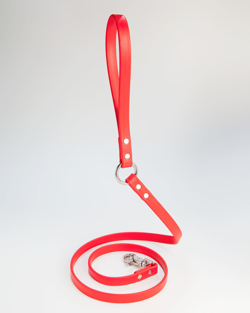 City Leash in Real Red (Made in the USA) WALK DOG & CO. COLLECTION   